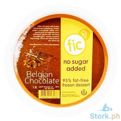 Picture of FIC Fruits in Ice Cream Belgian Chocolate No Sugar Added 1.5L