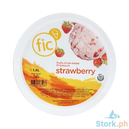 Picture of FIC Fruits in Ice Cream Premium Strawberry 1.5L