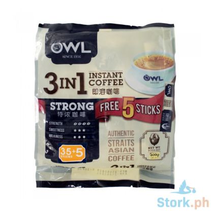 Picture of OWL 3-in-1 Instant Strong Coffee (35+5 Sticks) 800g
