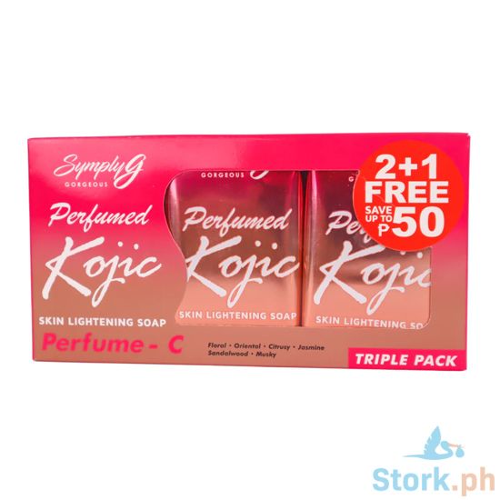 Picture of Symply G Perfume Kojic Skin Lightning Soap Perfume-C 85g 2+1