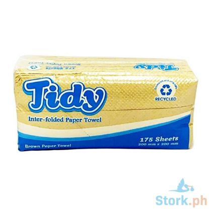 Picture of Tidy Inter Folded Paper Towel Brown 175 Sheets