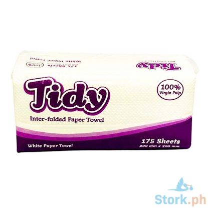 Picture of Tidy Inter Folded Paper Towel White 175 Sheets