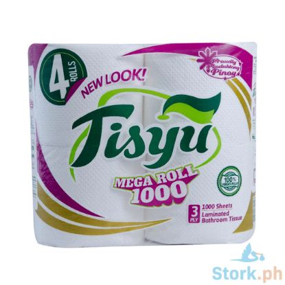 Picture of Tisyu Mega Roll Laminated Bathroom Tissue 3-Ply 1000 Sheets