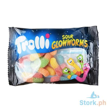 Picture of Trolli Sour Glowworms Gummi 45g