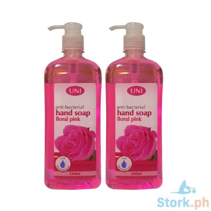 Picture of Uni Anti-Bacterial Hand Soap Floral Pink 500ml x 2s