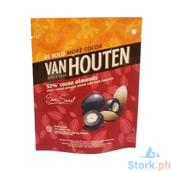 Picture of Van Houten 52% Cocoa Almond Dragees 40g