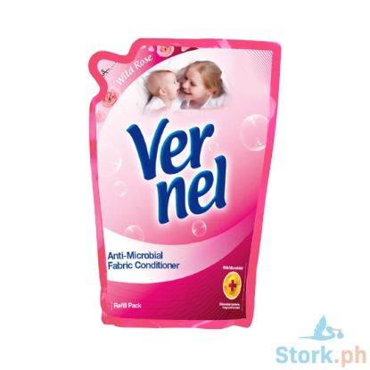 Picture of Vernel Wild Rose Anti-Microbial Fabric Conditioner Refill Pack 1L