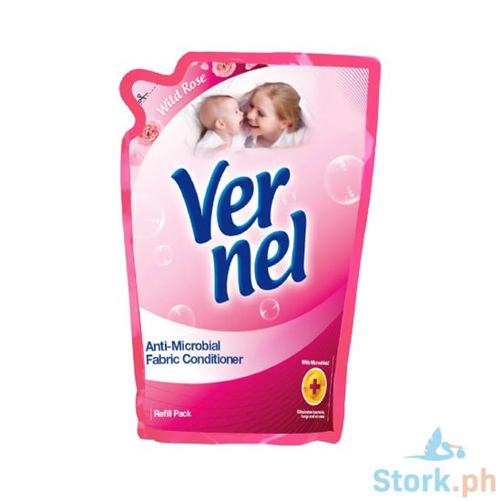 Picture of Vernel Wild Rose Anti-Microbial Fabric Conditioner Refill Pack 1L