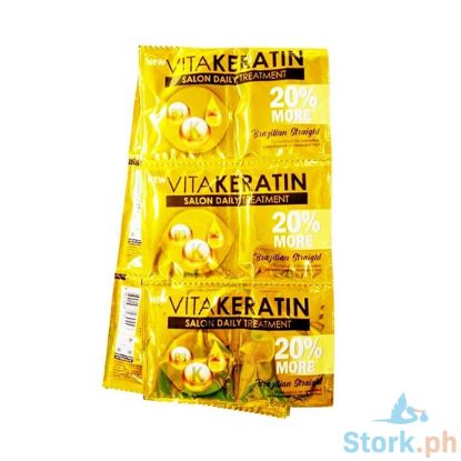 Picture of VitaKeratin Salon Daily Treatment Brazillian Straight (6 Packs x 24mL)