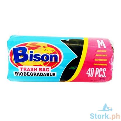 Picture of Welup Bison Trash Bag Biodegradable Medium 40 Pieces