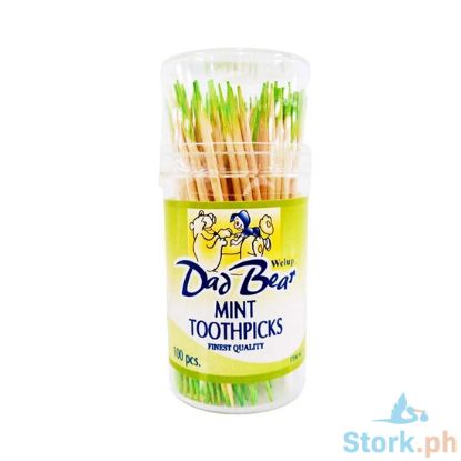 Picture of Welup Dad Bear Mint Toothpicks 100 Pieces