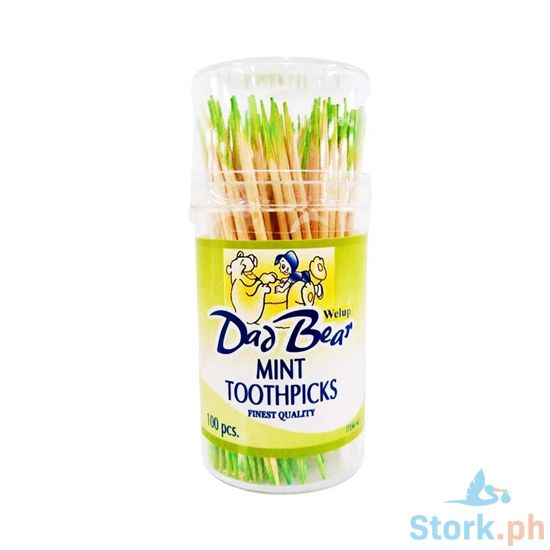 Picture of Welup Dad Bear Mint Toothpicks 100 Pieces