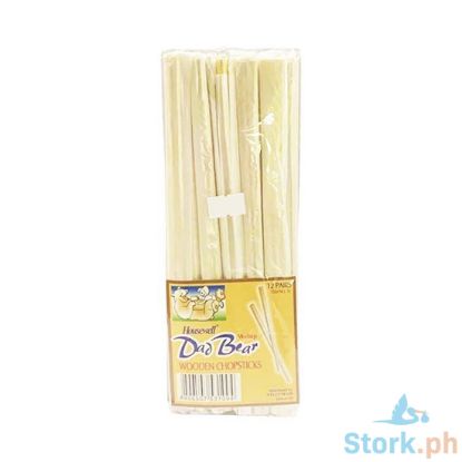Picture of Welup Dad Bear Wooden Chopsticks 12 Pairs