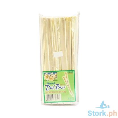 Picture of Welup Dad Bear Wooden Chopsticks 25 Pairs