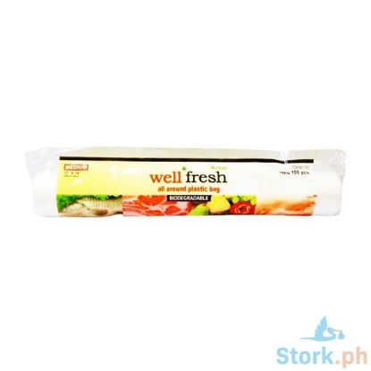 Picture of Welup Well Fresh All Around Plastic Bag Biodegradable Medium 10" x 14" 100 Pieces