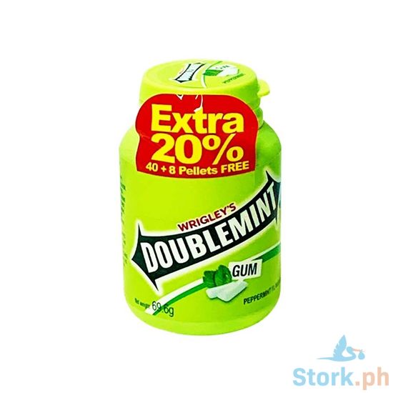 Picture of Wrigley's Doublemint Gum Peppermint Flavor Bottle 69.6g