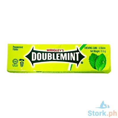 Picture of Wrigley's Doublemint Peppermint Flavor Chewing Gum - 5 Sticks 13.5g